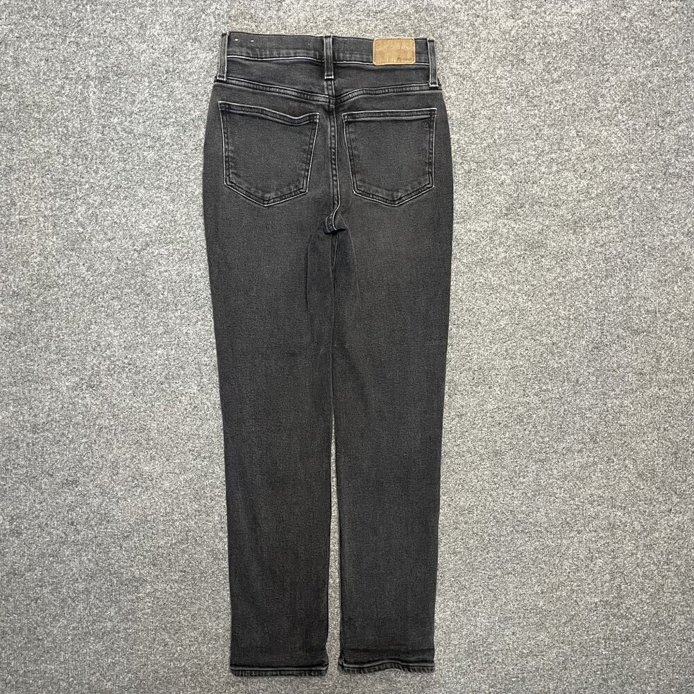 Madewell Womens The Perfect Vintage Jean Black Denim Straight Leg Size 24 - Picture 8 of 8